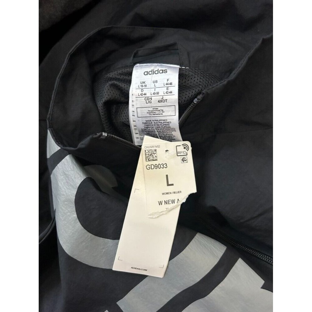 NWT ADIDAS Womens Essentials Authentic Track Wind Breaker Jacket ActiveWear Sz L - Picture 5 of 5